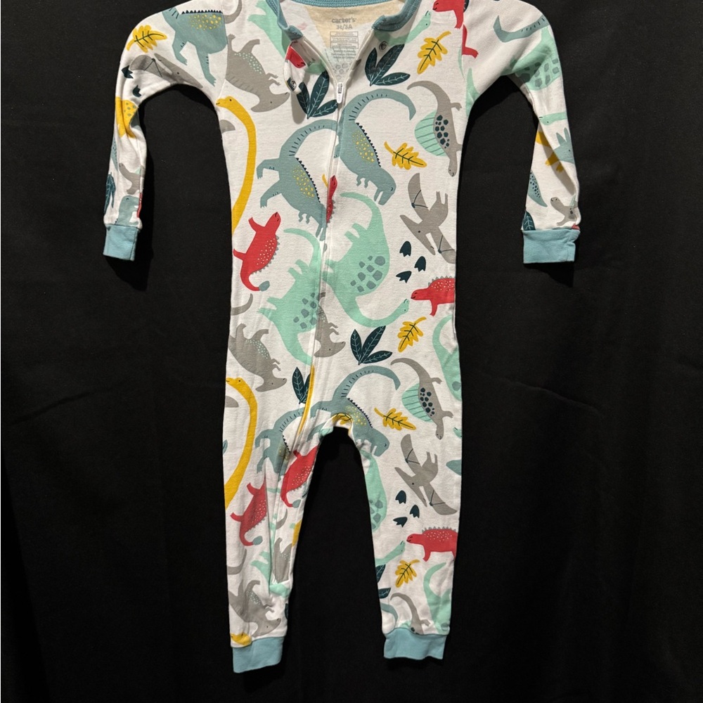 Set of 4 Kids' Patterned footless bodysuits. - Picture 2 of 9
